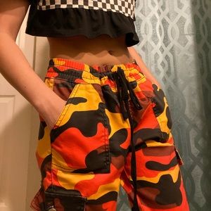 Orange Camo Pants